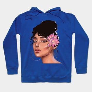 Blossoming Beauty : Portrait Of A Woman Hoodie